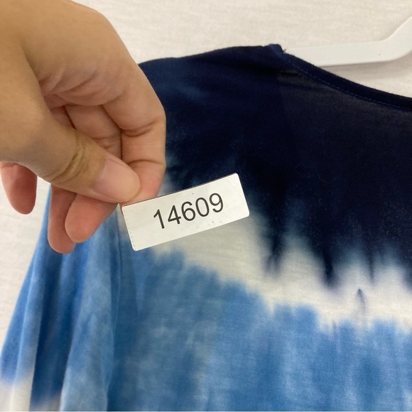 INC International Concepts Tie Dye Wrap Ultra Soft Rayon Long Sleeve Top Large - Picture 9 of 9